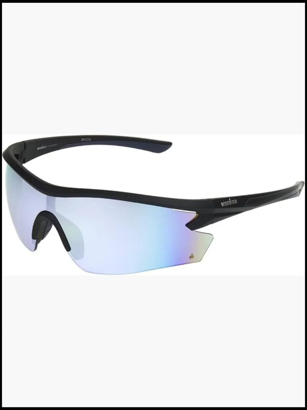 Wrap Around Sport Sunglasses with Mirror Coating